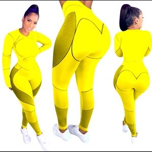 Yellow jogger sets